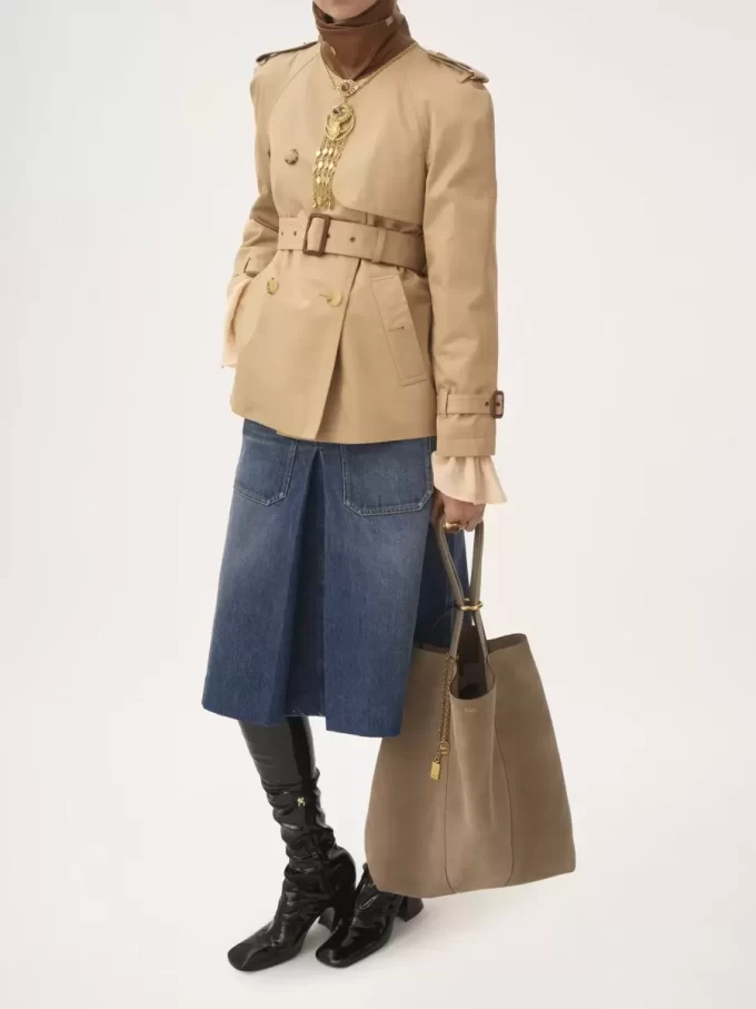 Grand sac cabas Chloé Spin en cuir suédé Grand sac cabas Chloé Spin en cuir suédé
