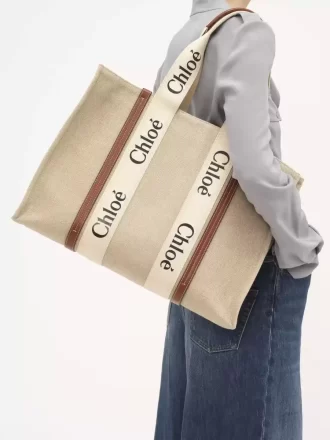Grand sac fourre-tout Woody en lin