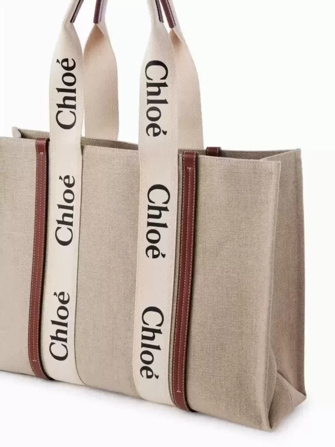 Grand sac fourre-tout Woody en lin Grand sac fourre-tout Woody en lin