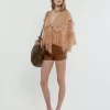 Grand sac hobo bracelet en cuir grainé