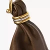 Grand sac hobo bracelet en cuir grainé