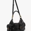 Grand sac photo en cuir brillant