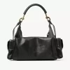 Grand sac photo en cuir brillant