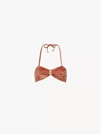 Haut de bikini avec détails en métal