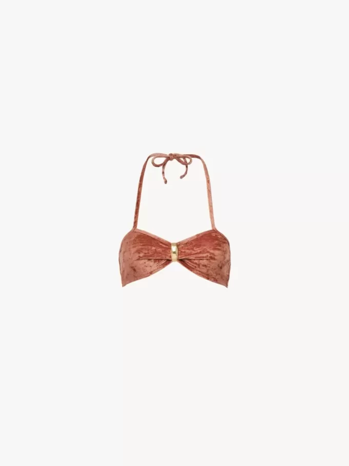 Haut de bikini avec détails en métal