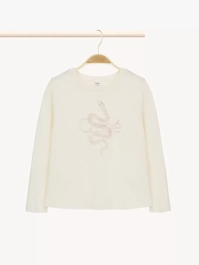Haut à manches longues avec logo pour enfants Haut à manches longues avec logo pour enfants