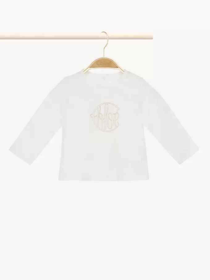 Haut à manches longues avec logo pour enfants Haut à manches longues avec logo pour enfants