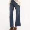 Jean bootcut court en denim Jean bootcut court en denim