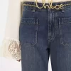 Jean bootcut court en denim Jean bootcut court en denim