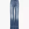 Jean bootcut taille haute en denim Jean bootcut taille haute en denim