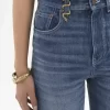 Jean bootcut taille haute en denim Jean bootcut taille haute en denim