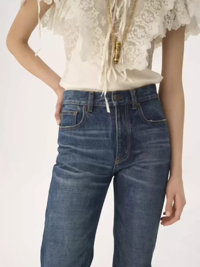 Jean droit en denim Jean droit en denim