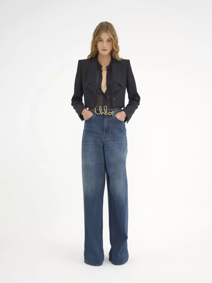 Jean large en denim