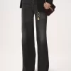 Jean large taille haute en denim Jean large taille haute en denim