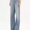Jean large taille haute en denim Jean large taille haute en denim