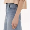 Jean large taille haute en denim Jean large taille haute en denim