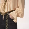 Jean large taille haute en denim Jean large taille haute en denim