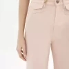 Jean évasé taille haute en denim