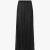 Jupe longue fluide en mousseline de soie