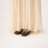 Jupe longue fluide en mousseline de soie