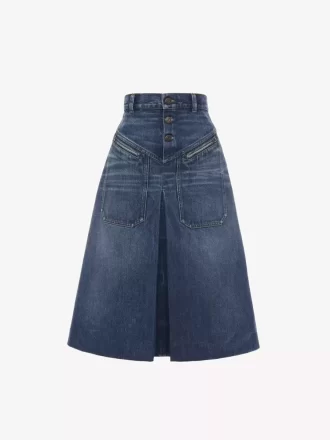 Jupe longueur genou en denim