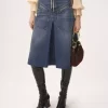 Jupe longueur genou en denim Jupe longueur genou en denim