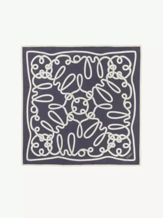 L&rsquo;écharpe Chloé Iconic Print en coton et soie