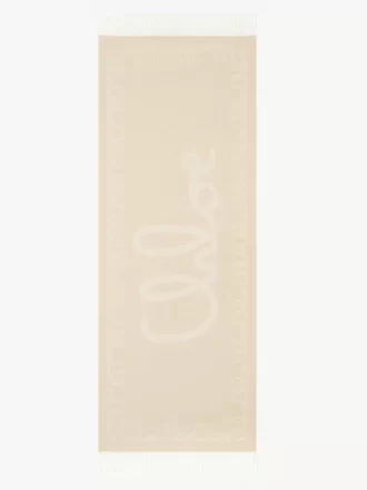 L&rsquo;écharpe iconique Chloé en laine jacquard