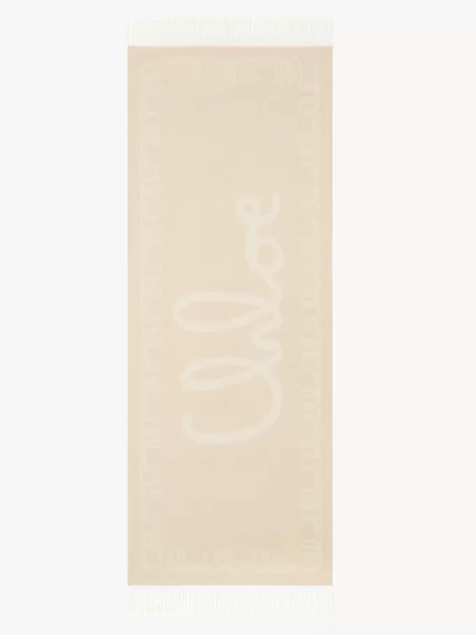 L&rsquo;écharpe iconique Chloé en laine jacquard