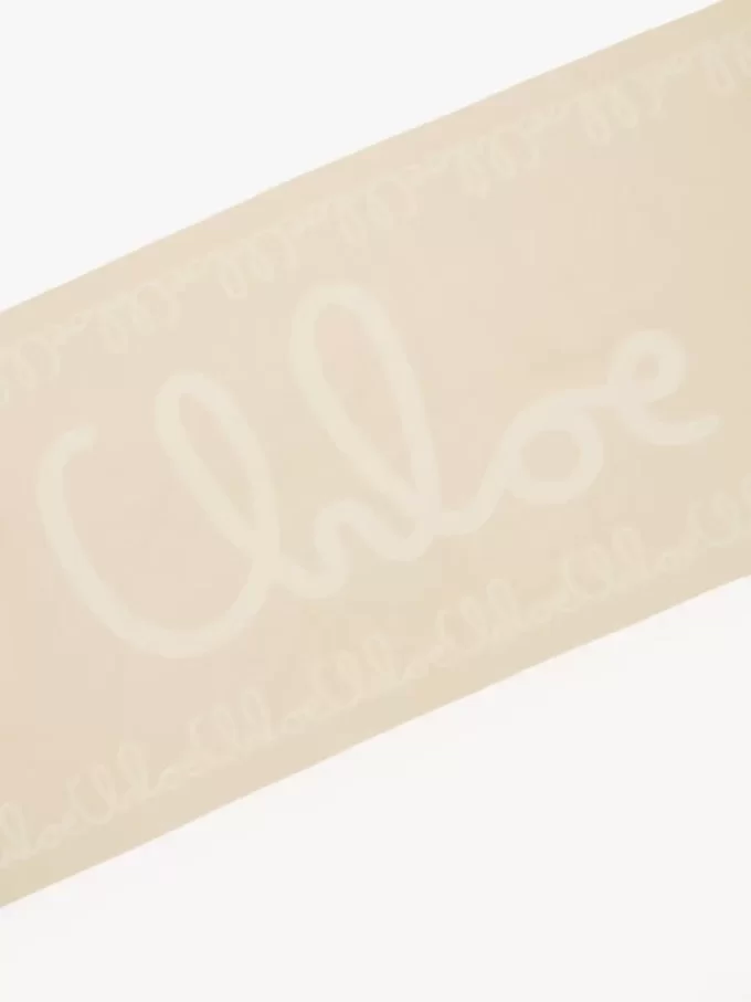 L&rsquo;écharpe iconique Chloé en laine jacquard