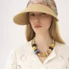La visière Chloé en raphia La visière Chloé en raphia
