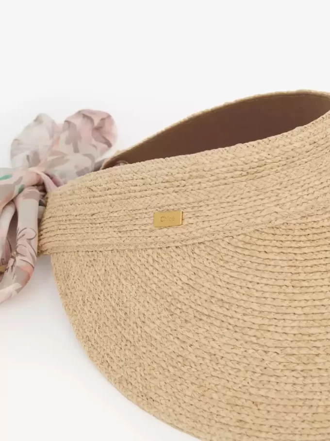 La visière Chloé en raphia La visière Chloé en raphia
