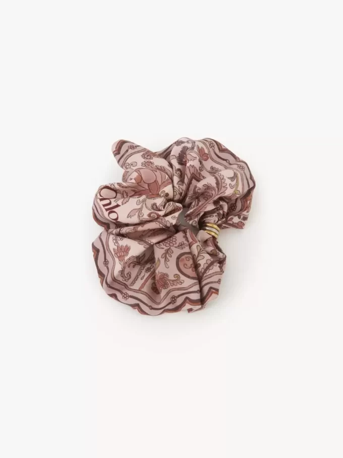 Le chouchou Chloé Paisley en twill de soie Le chouchou Chloé Paisley en twill de soie