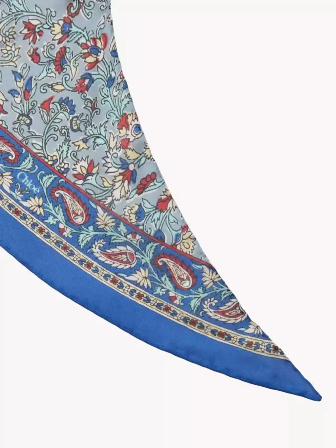 Le foulard bandeau Chloé Paisley en charmeuse de soie