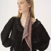 Le foulard bandeau Chloé Paisley en charmeuse de soie