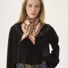 Le foulard carré Chloé Paisley en twill de soie