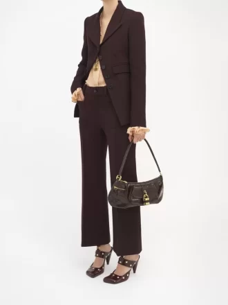 Le sac bandoulière 99 en cuir effet croco