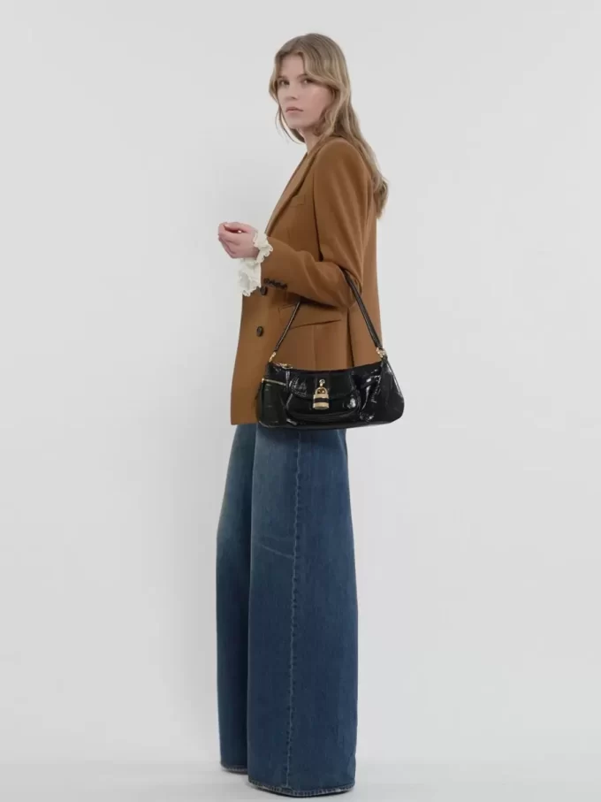 Le sac bandoulière 99 en cuir effet croco