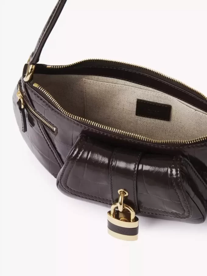 Le sac bandoulière 99 en cuir effet croco