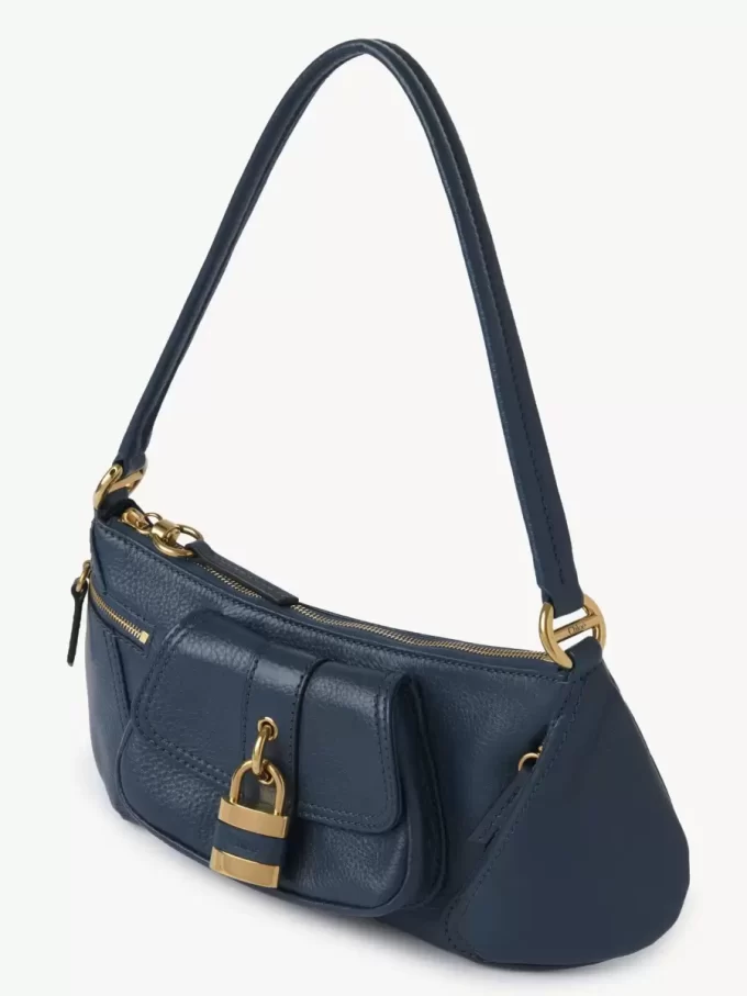 Le sac bandoulière 99 en cuir grainé