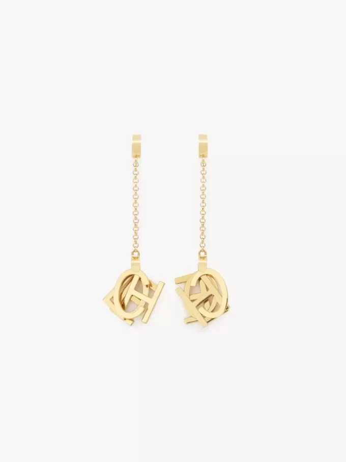 Les boucles d&rsquo;oreilles Chloé Letters