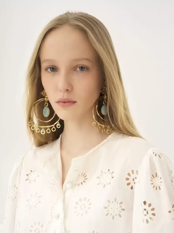 Les boucles d’oreilles Tournesol de Chloé Les boucles d’oreilles Tournesol de Chloé