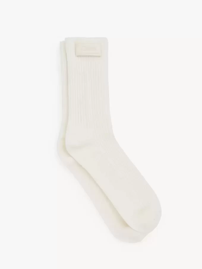 Les chaussettes Chloé Signature en maille de laine
