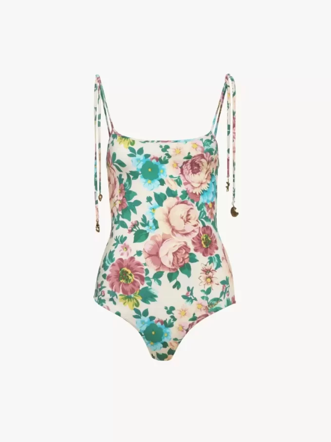 Maillot de bain une pièce à bretelles nouées