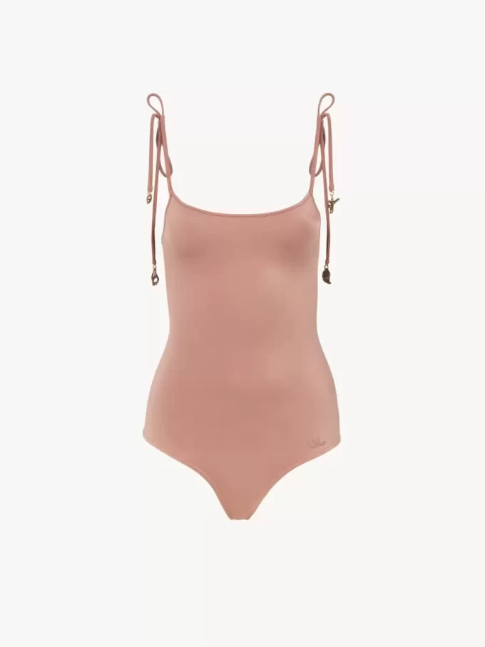 Maillot de bain une pièce à bretelles nouées