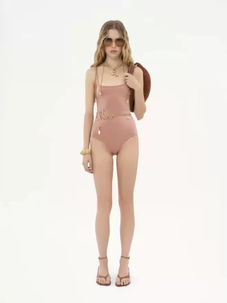 Maillot de bain une pièce à bretelles nouées