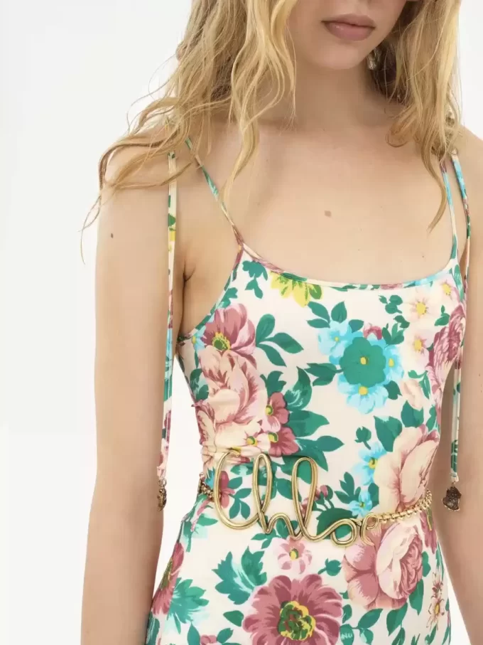 Maillot de bain une pièce à bretelles nouées