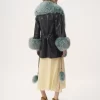 Manteau court en cuir