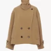 Manteau court oversize en laine Manteau court oversize en laine