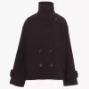 Manteau court oversize en laine Manteau court oversize en laine